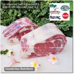 Beef Ribeye lip-on USDA CHOICE frozen whole cut +/- 8kg price/kg brand SWIFT - PREORDER 2-3 days notice (Scotch-Fillet / Cube-Roll)